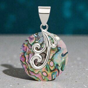 Abalone Shell Pendant in 925 Sterling Silver